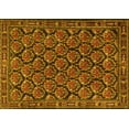 thumbnail image 1 of Ahgly Company Machine Washable Indoor Rectangle Persian Yellow Traditional Area Rugs, 6' x 9', 1 of 4