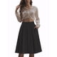 thumbnail image 4 of Falda Midi Plisada de Cintura Alta A Linea para Mujeres INSPIRE CHIC M Negra, 4 of 7