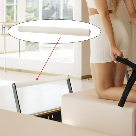lacooooppia Bar Cover Bar Protector Footbar Sleeve for Pilates Reformer Workout Exercise White