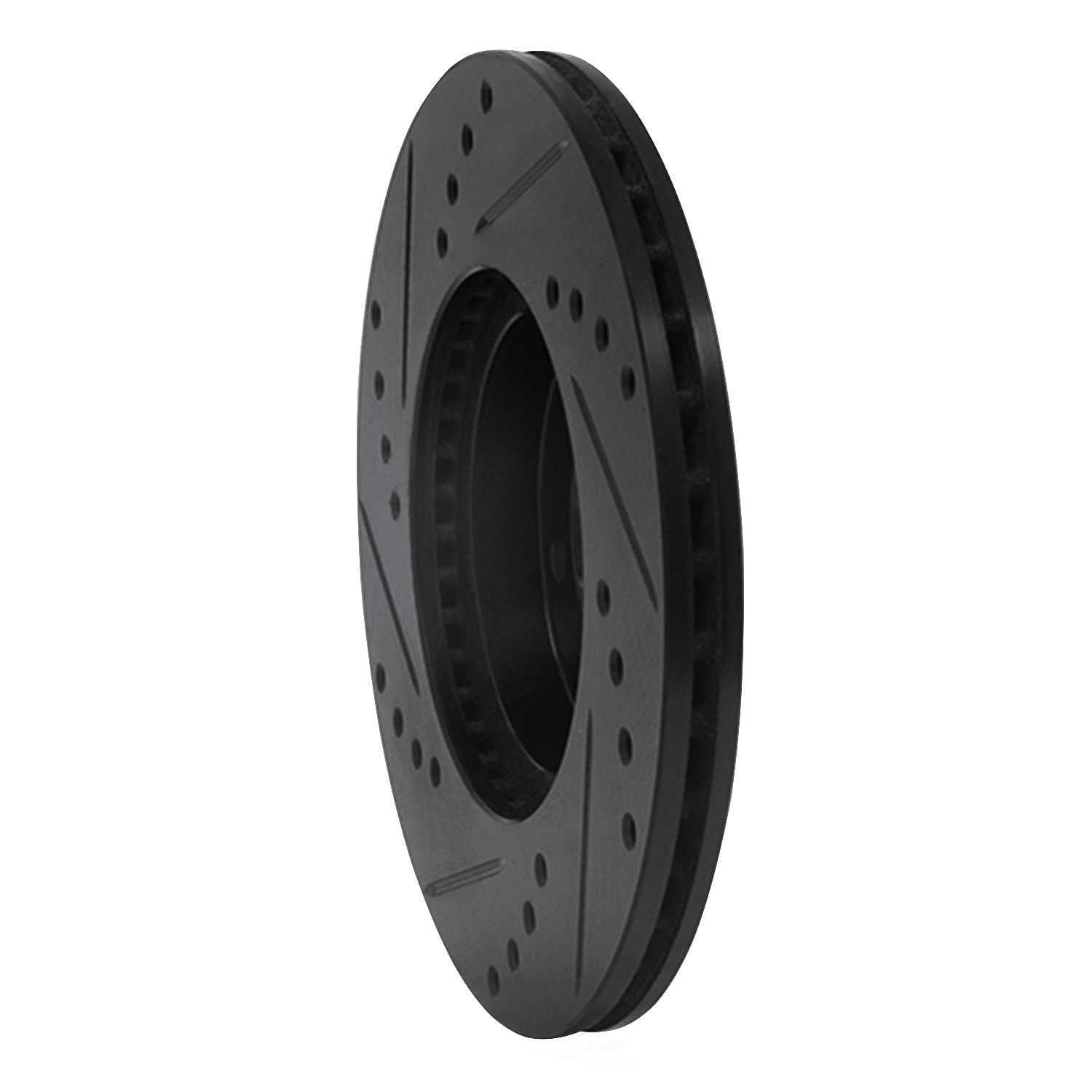 Dynamic Friction Company 633-76020R DFC Brake Rotor - Drilled And Slotted - Black