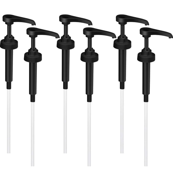 CCOCC 6 Pieces Gallon Pump Dispenser(38/400)Fit Most 1 Gallon Jug and Containers Bpa-Free Leak Proof Pump Lid Top Replacement for Household and Commercial Use