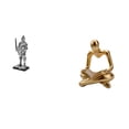 thumbnail image 1 of Figura decorativa de caballero, pensador abstracto, ideal para escritorio. Material coleccionable. Apta para el hogar, la oficina, estantería o como r, 1 of 8