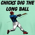 thumbnail image 3 of CafePress - Chicks Dig The Long Ball Light T Shirt - Men's Classic Graphic Cotton T-Shirt, 3 of 4