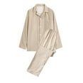thumbnail image 1 of LSLJS Pyjama de Nuit Décontracté pour Hommes, Haut à Manches Longues et Pantalon, Col Rabattu, Ensembles de Pyjama, Vêtements de Nuit pour Hommes, Cadeaux pour Hommes, 1 of 2