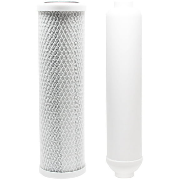 Replacement Filter Kit for Rainsoft 9590-T RO System - Includes Carbon Block Filter & Inline Filter Cartridge - Denali Pure Brand