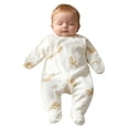 thumbnail image 6 of JUMEYU Baby Rompers Boy Fall Baby Girl Romper Newborn Romper Infant Long Sleeve Jumpsuit Cute Baby Girl Clothes 0 3 6 9 12 18 Months (Gold,Newborn), 6 of 8