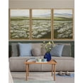 thumbnail image 6 of Drsoum Large 24x36in3pcs Natural Framed Vintage Wall Art Rustic Meadow Sea of Wildflower Field Landscape Painting Retro Floral Scenery Farmhouse Living Room Living Room Decor, 6 of 6