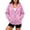 Pink-AnuYalue zip up hoodie women, variant on AnuYalue Women's Zip Up Hoodies Loose Fit Long Sleeve Sweatshirts Pockets Drawstring Track Jackets Trendy Hoodie