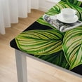 thumbnail image 5 of WYYP Plant Leaves Square Fitted Tablecloth 100% Polyester Fiber 52*52, 5 of 8