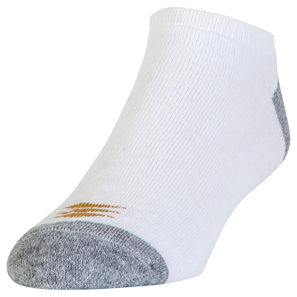 Men's GOLDTOE 6pack AllSport PowerSox NoShow Socks White