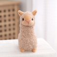 thumbnail image 2 of Peluche de alpaca esponjoso, adorable animal de peluche de 12 cm para niños y coleccionistas., 2 of 5