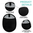thumbnail image 3 of Silicone pot holder Set: Heat resistant oven heat pad with pocket non-slip grip Large pot holder for kitchen baking cooking - black, 3 of 7