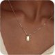 thumbnail image 1 of Initial Necklaces for Women 14K Gold Plated Letter Necklace Dainty Gold Name Necklace Personalized Initial Tag Pendant Necklace for Women Trendy Gold, 1 of 4