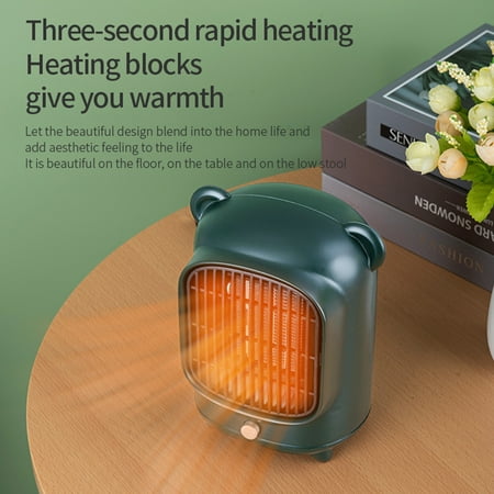 

BetterZ Electric Heater Mini Overheat Protection 500W Desktop Rapid Heating Space Warmer for Office