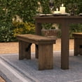 thumbnail image 4 of 40" x 12" Antique Rustic Solid Pine Folding Farm Bench, 4 of 15
