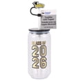 thumbnail image 1 of Graduation 2026 Tumbler With Topper, Black, Gold, Way To Celebrate, 3 x 3 x 9 Inch, 2 Pieces, 1 of 7