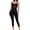 Black, variant on Women Slimming Bodysuits Shapewear Jumpsuit Tummy Control Body Shaper Spaghetti Strap Bodycon Jumpsuit