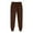Brown, variant on GigrtiJin Womens Sweatpants Elastic Waist Drawsring Solid Color Joggers Pants Comfortable Casual Sport Pants
