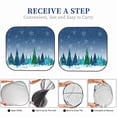 thumbnail image 4 of Lsque Christmas Trees 2 PCS Windshield Sun Shade | CarFoldable Window Covers | Car Accessories Reflect UV for Universal Cars SUV Truck | Large, 4 of 7
