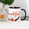 thumbnail image 4 of CafePress - Thankful Pumpkin - 11 oz Ceramic Mug - Novelty Coffee Tea Cup, 4 of 6
