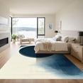 thumbnail image 3 of ODIKA 3'x5' Machine Washable Non-Slip Area Rug, Abstract Navy Blue High Traffic Rug, Blue, 1064250, 3 of 7