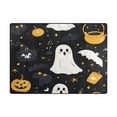thumbnail image 2 of Non-Slip Area Rug 80x58in Indoor Washable Floor Mats Carpet Printed for Living Room, Bedroom, Home Decor Cute Halloween Icons, 2 of 7