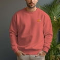 thumbnail image 3 of Men's 100% Cotton Crew Neck Pullover Sweatshirt - Grimace Pumpkin, 3 of 15