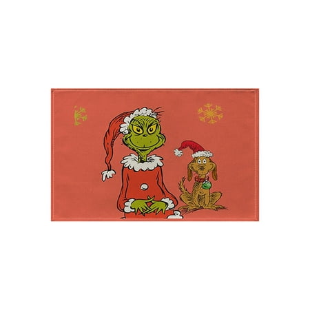 

Toyfunny Christmas Merry Whatever Placemats Xmas Stink Stank Stunk Dining Table Place Mats Home Kitchen Decor Resting Face Winter Holiday Decoration 12 X 18 Inch