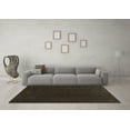 thumbnail image 3 of Ahgly Company Indoor Round Abstract Brown Contemporary Area Rugs, 4' Round, 3 of 4