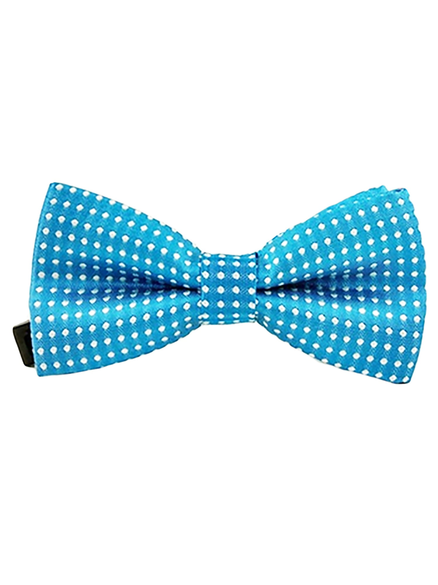 Boys Blue Polka Dot PreTied Bow Ties for Formal Events