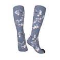 thumbnail image 5 of Lsque Watercolor Flowers Butterfly Printed Crew Socks Men's Women's LightWeight Thin Casual Calf Socks ,Knee High Socks,Cotton Socks, 5 of 9