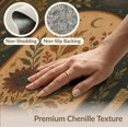 thumbnail image 6 of ODIKA 6'x9' Washable Area Rug Non-Slip, Chair-Friendly, Warm Earth Tones Botanical Design Intricate Nature Motifs with Mystical for Dining Room, Under Table, Office Décor, 6 of 7