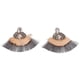 thumbnail image 2 of 1 par de pendientes étnicos con forma de abanico y doble borla de aleación Retro para mujeres y niñas, 2 of 8