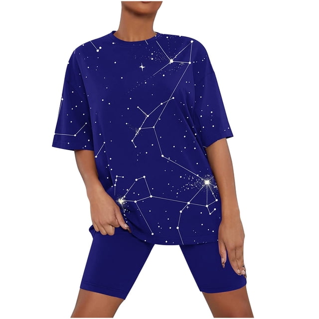 Birdeem Ensembles de Pyjama pour Femmes 2 Pcs Haut à Manches Courtes en Laitue et Shorts Ensemble de Pyjama 2 Pcs