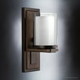 thumbnail image 3 of Luxury Contemporary Indoor Wall Sconce, 13''H x 5''W, with Transitional Style Elements, Nautical Design, Olde Bronze Finish and Clear, UHP3161, 3 of 5