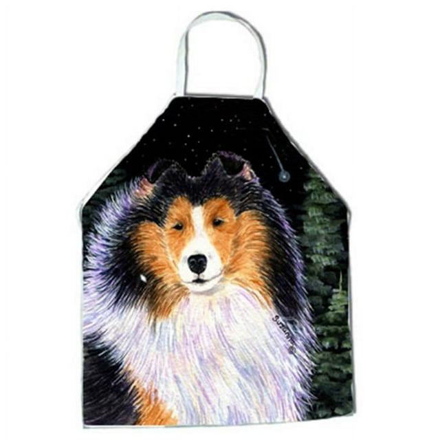 Carolines Treasures SS8491APRON Starry Night Collie Apron, Large, Multicolor