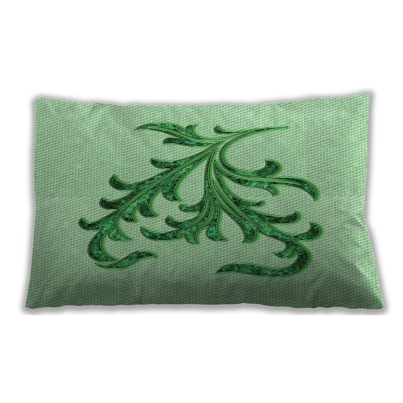 Ahgly Company Outdoor Rectangular Contemporary Lumbar Throw Pillow, 13 inch by 19 inch