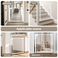 thumbnail image 2 of Pet Gate, Caveen 29.5''-32.2''Dog Gates for Stairs & Doorways, Gate for Ages 6 to 36 Months, White, 2 of 8