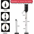 thumbnail image 2 of ZHAOCHENG Nueva actualización de vertedor de vino, aireador de vino eléctrico, decantador de vino One Touch con soporte, aireador de vino inteligente y dispensador con USB recargable para viajes, hoga, 2 of 5