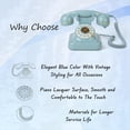 thumbnail image 3 of Estilo Retro con Cable de Marcación Teléfono Plug-In Casa Fijo Teléfono de la Oficina Europea Antiguo Moda Decoración Azul, 3 of 5