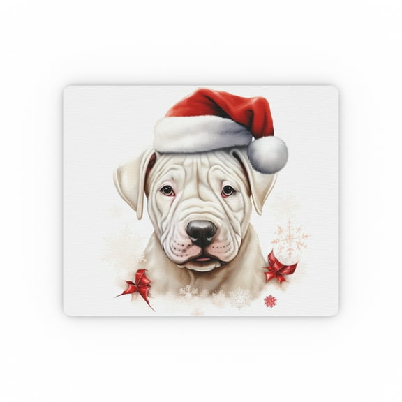 DistinctInk Mouse Pad - 1/4" Foam Rubber - Dogo Argentino Puppy Drawing