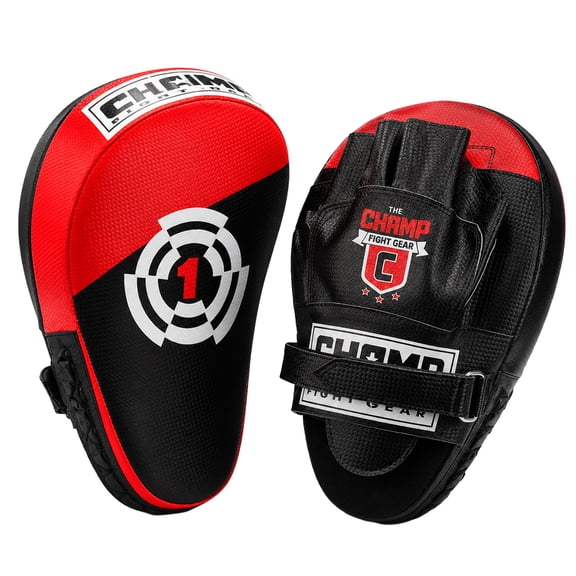 Curved Target Punching Mitts for MMA, Kickboxing, Muay Thai Enhanced Wrist Support, Half-Ball Palm Grip, Lightweight, Durable ToughTek Material, Sweat-Resistant