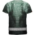 thumbnail image 2 of Halloween Math Geek Scientist Superhero Costume All Over Mens T Shirt, 2 of 2