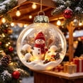 thumbnail image 4 of TACILIP Room Decor, 1PC Christmas Ornaments Balls Clear Santa Reindeer Snowman Hanging Baubles Christmas Tree Decorations For Xmas Holiday Party Home Decor, Holiday Gifts, 4 of 6