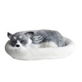thumbnail image 1 of Realistic Sleeping Plush Breathing Dog Furry Dog With Mat Creative Animals Decor Stuffed Animal Doll, 1 of 4