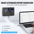 thumbnail image 4 of VEVOR Time Clock Biometric Clock 100000 Records Employee Attendance Machine, 4 of 9