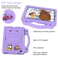 thumbnail image 4 of Kids Case for Walmart Onn 10.1" Tablet (Gen 4) 2024, Children Friendly DIY Cartoon EVA Foam Protective Handle Stand Cover for Onn 10.1 inch 4th Generation Tablet (Model: 100135925) ,Lightpurple, 4 of 8