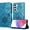Blue, variant on Decase Wallet Case for Samsung Galaxy S23 Plus Case with Card Holder,Sunflower Pattern Leather Phone Case with Kickstand Magnetic Closure Shockproof Cover Fits for Samsung Galaxy S23 Plus,Rosegold