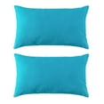thumbnail image 1 of Outdoor Lumbar Cushion 12x20in - Aqua (2 Pack), 1 of 4