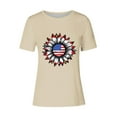 thumbnail image 4 of Simua Womens Summer Casual Short Sleeve Tops Patriotic T-Shirt 4th of July Shirt Fashion Printed Shirt, 4 of 4